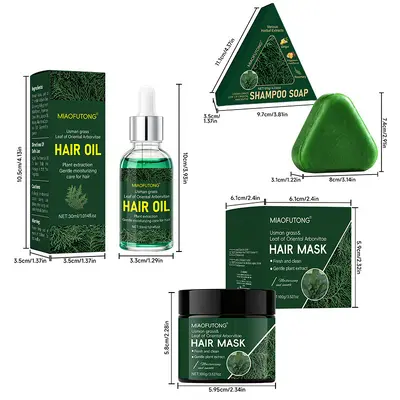 Platycladus Leaf Hair Care Essential Oil, for Tough and Dense Hair, Anti-Tangle - 11