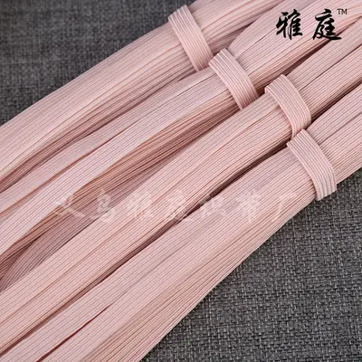Einfarbiges flaches elastisches Band mit gebranntem Finish - 4
