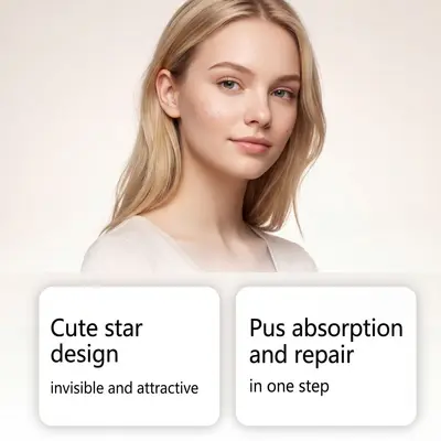 OUHOE Star-Design Micro Acne Patches, Thin Daily Facial Care Patches