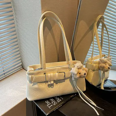Women's Single Shoulder Bag, Solid Color Minimalist Commuter Design, Summer 2026