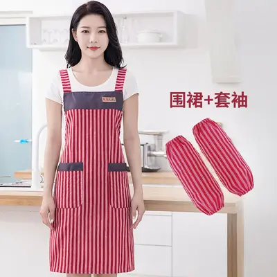 Summer Breathable Kitchen Apron, Oil and Stain Resistant - 11