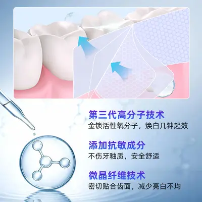 Portable Teeth Whitening Strips, 7 Pairs, 6% HP Wet Strips - 5
