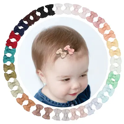 Kinder-Haarspange mit Schleife, Mini-BB-Clip, Baby-Haarclip - 7