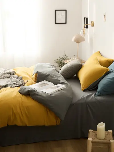 A Sınıfı Bebek Kalitesi %100 Pamuk Örme Nevresim Takımı, 4 Parça, Çarşaf ve Fitted Çarşaf - 12
