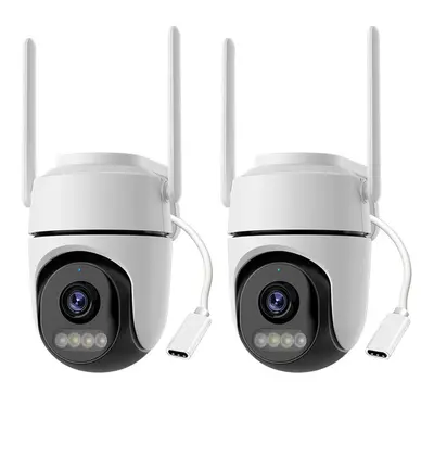 Icsee Sınır Ötesi 2 Adet HD Kamera Wifi Ev Akıllı Kablosuz 360 Derece Renkli Gece Görüşlü Güvenlik İzleme - 7