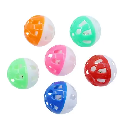 Self-Play Moving Cat Toy Ball with Bell, Hollow Design for Kittens - 9