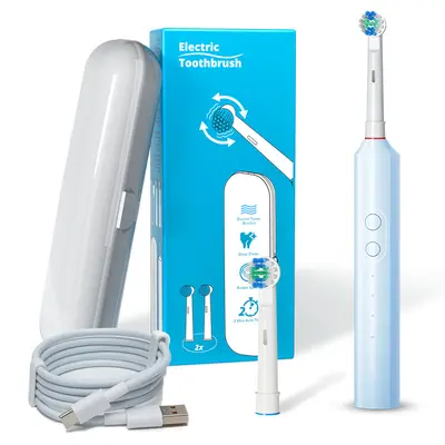 Adult Rotating Electric Toothbrush, Rechargeable, Fully Waterproof, Small Round Head - 5