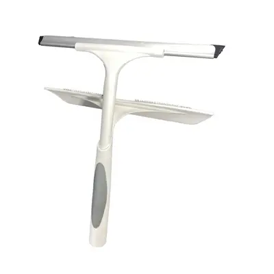 Double-Sided Microfiber Window Cleaner with 2-in-1 Replacement Squeegee Head - 5