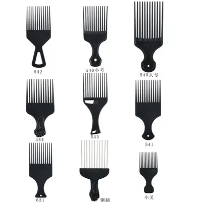 632 factory direct supply oil head comb professional styling collection hair fork comb large back head aircraft header placement comb export model