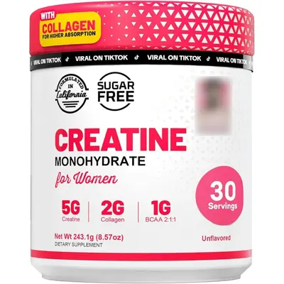 TK跨境Creatine power肌酸粉一水合物优化女性提臀运动健身肌酸