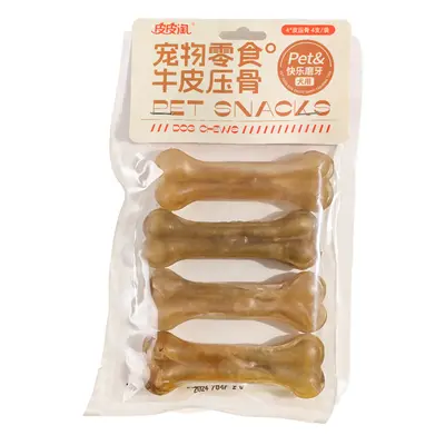 Pressed Cowhide Dog Chew Bone, Dental Cleaning Durable Treat - 9