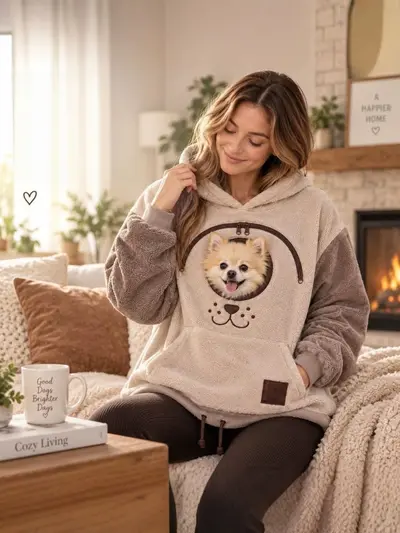 BK8832 Hoodie aus gefüttertem Flanell, Unisex, locker geschnitten, mit Kordelzug