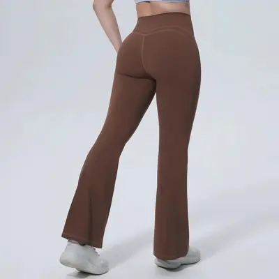 Mingda yoga pantolon, geniş paça, yüksek bel - 13