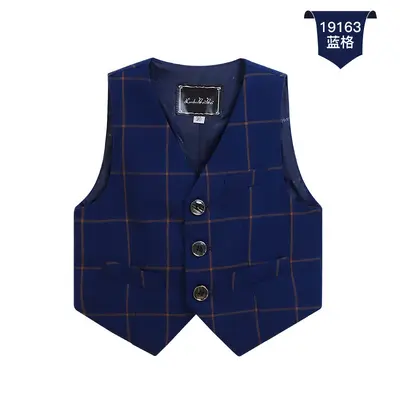 Korean-Style Boys' Suit Vest