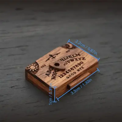 Cross-border miniature spirit board wooden drawer mini wooden board box home decoration ornaments wooden handicrafts