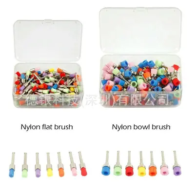 Dental polishing brush, low-speed, colorful