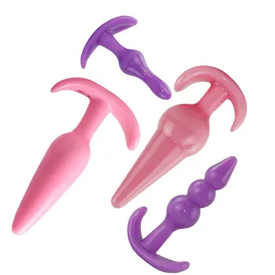 Unisex Anal Plug and Anal Beads Masturbation Device