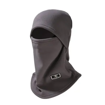 Winter Fleece Hat and Neck Warmer in One, Plush-Lined, Windproof - 8
