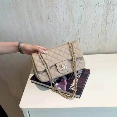 Women's Quilted Small Shoulder Bag, Single Strap Crossbody Bag - 12