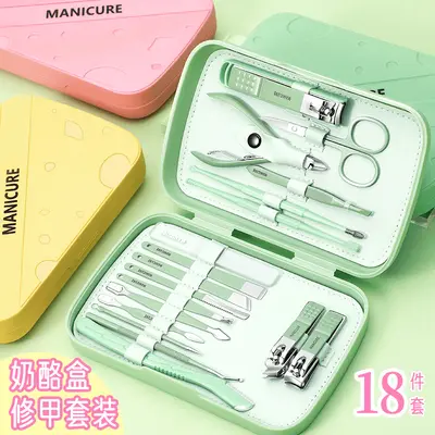 German nail care set, slant cut, professional, boxed