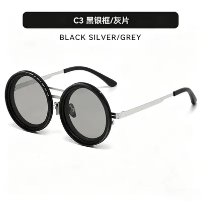 New ND Nine-Level Adjustable Neutral Density Sunglasses with Infinite Rotation Filter, Retro Craftsmanship Personalized Sun Eyewear - 9