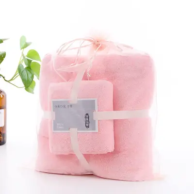 Two-Piece Coral Velvet Bath Towel Set - 13
