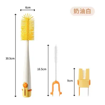 5-in-1 Cup and Bottle Brush, Long Handle, Sponge Tip - 7