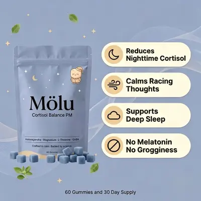 独立站TK跨境爆品款热卖新品30粒皮质醇软糖Cortisol Balance PM