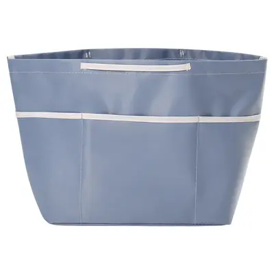 Nylon Bag Organizer Insert with Triple Zipper, Large Medium Small Sizes - 6