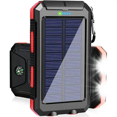 Mı Cross-Border Dış Ticaret Amazon Çok Satılan Ürün Outdoor Güneş Enerjili Power Bank 20000mah Su Geçirmez Pusula Güç Kaynağı - 10