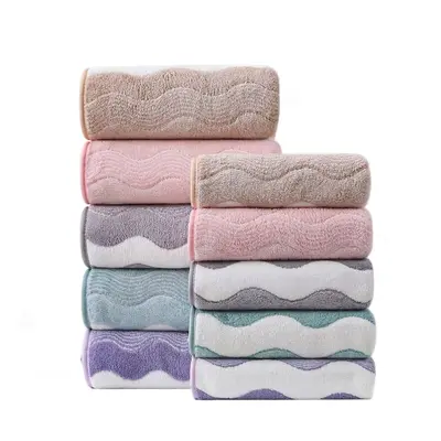 Coral fleece towel set, thick and quick-drying - 5