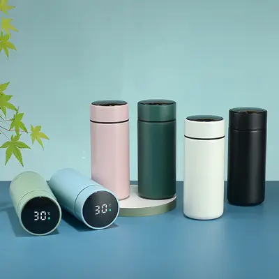 Akıllı 316 Paslanmaz Çelik Termos Bardak, Mini Su Bardağı, Unisex - 5