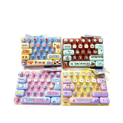 26-Key Fidget Keypad Toy, Stress Relief Keychain Pendant