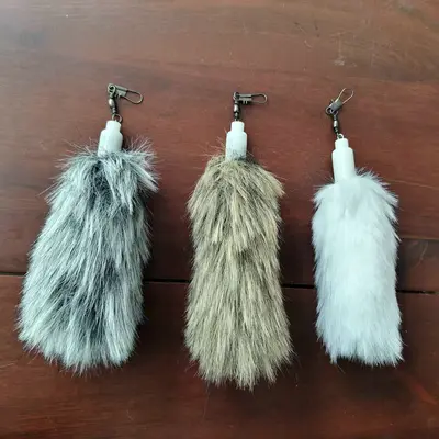 Imitation Rabbit Fur Cat Toy Refills with Small Tail - 4