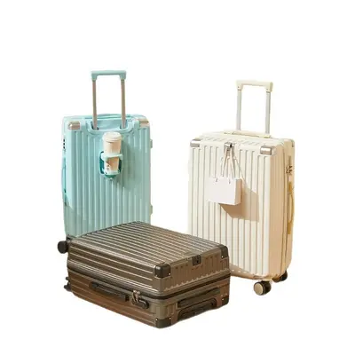 Luggage 20-24 inch, cup holder, durable, men's model