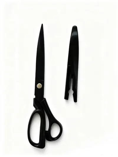 Professional Black-Blade Sewing Scissors, Tailor Fabric Cutting Shears - 7