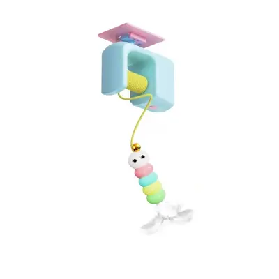 Electric Cat Yo-Yo Feather Toy with Retractable Teaser Wand - 7