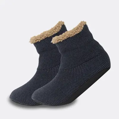 Herren-Thermosocken mit Antirutsch-Noppen und Fleecefutter - 7