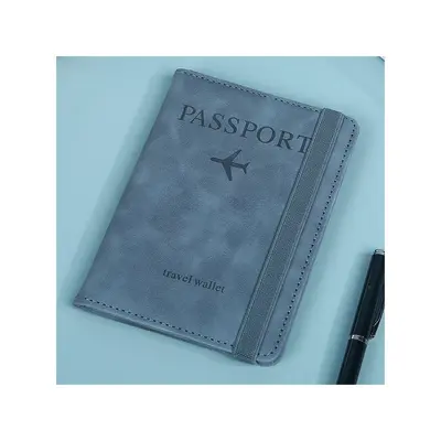 Pasaport Kılıfı Özelleştirilmiş Deri Kayış Dış Seyahat Kartı Kimlik Taşıyıcı Bilet Saklama Taşınabilir Manyetik Koruma Hırsızlığa Karşı Koruma Paketi