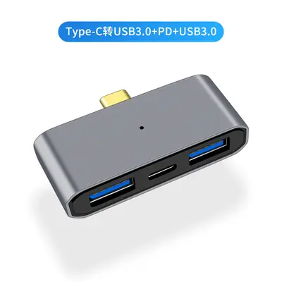 Üçü bir arada yerleştirme istasyonu adaptörü tipi, çift USB 3.0 + PD cep telefonu şarjı için üçü bir arada USB flash sürücü kart okuyucu - 7