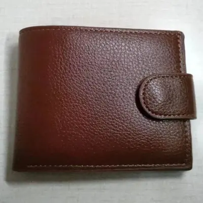 Men's Short Business Wallet, Horizontal, Multi-Card Slots, Leather - 7