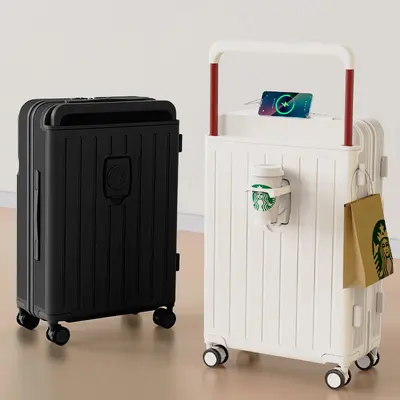 Password Cabin Suitcase with Universal Silent Wheels for Travel - 1