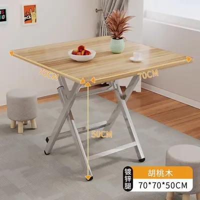 Katlanabilir masa yemek masası gece pazarı aperatif basit yuvarlak masa kiralama ev açık taşınabilir durak yeme kare masa küçük masa - 11