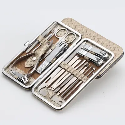 19-piece nail care set with nail clippers, foot care tools, ear cleaner - 11