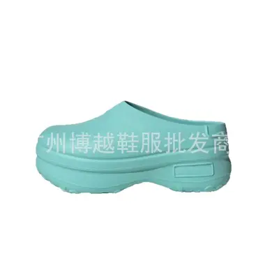 Yaz Kalın Taban Mule Aşçı Ayakkabısı, Kapalı Burun, Hafif, Unisex - 5