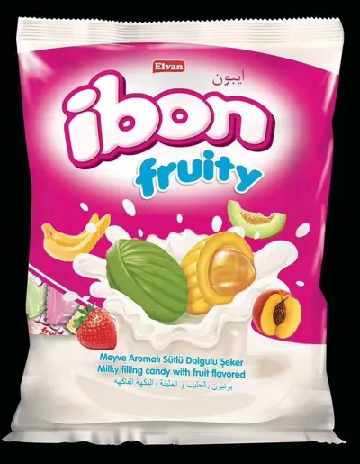 Elvan Fruit-Filled Milk Candy, Banana Mix, 1000 g - 8
