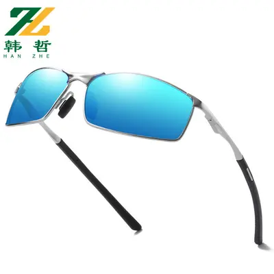 Polarized Men's Sunglasses, Color-Changing, Driving and Night Vision, Metal Frame