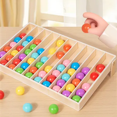 Colored Ball Sorting Game, Color Recognition and Classification Toy