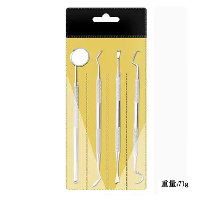 Zahnreinigungswerkzeug-Set aus Edelstahl, 6-teilig - 10