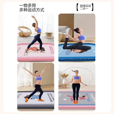 Ses yalıtımlı yoga matı, kalın, kaymaz, sessiz